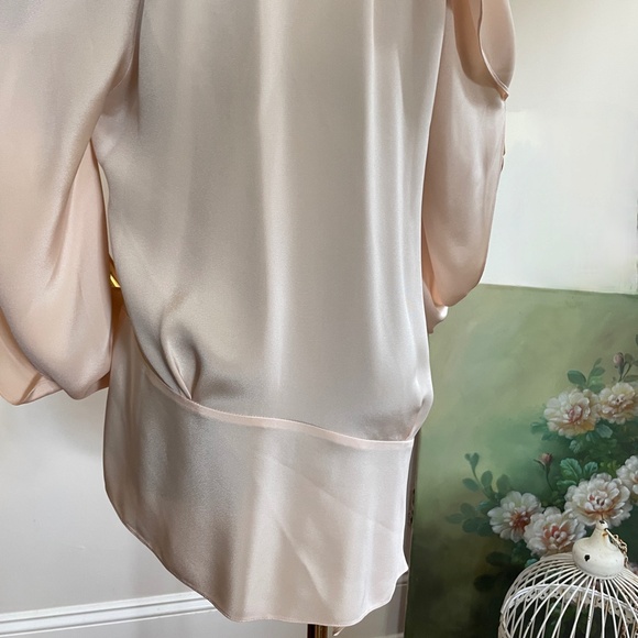 Roland Mouret Silk Haynes Women Top sz 6 Asymmetric Modern Statement Feminine - Picture 6 of 15